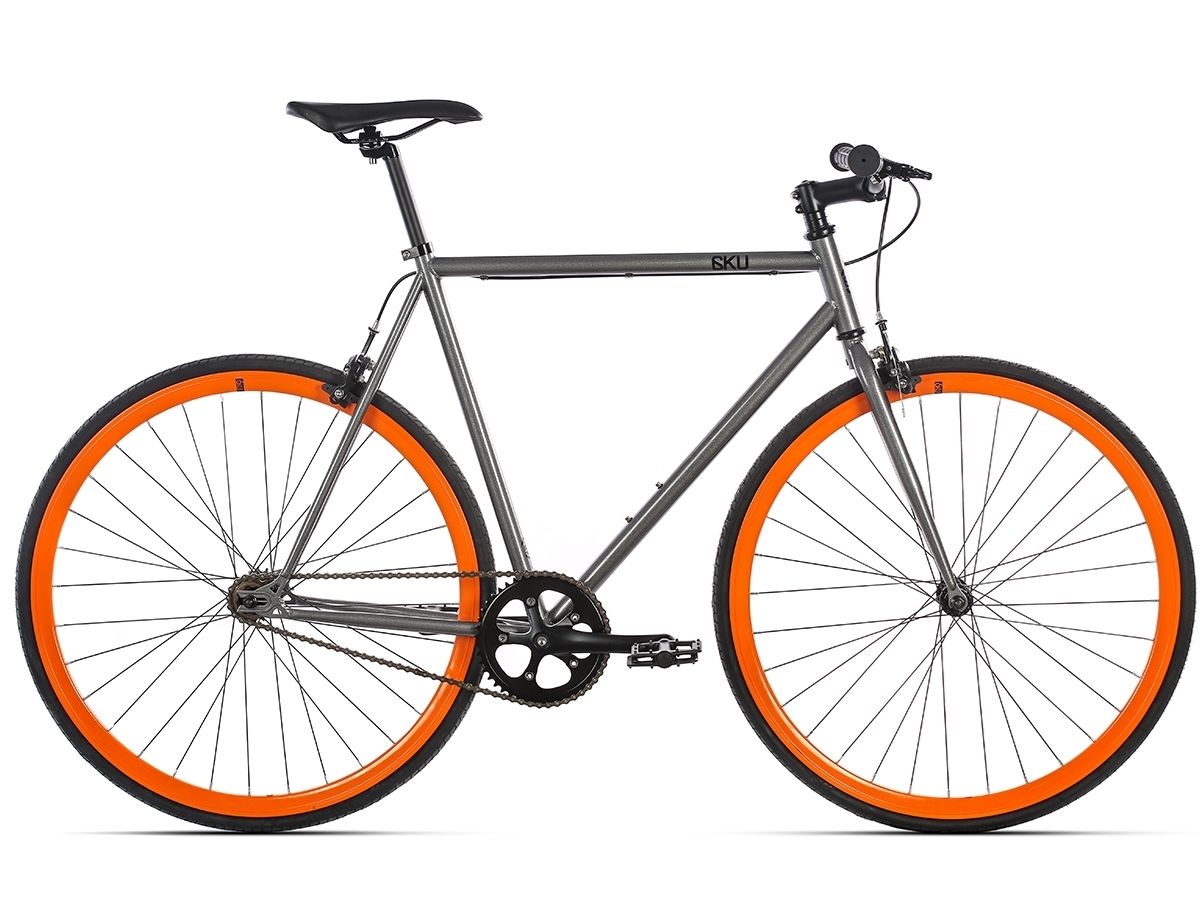 6KU bike - Barcelona (30mm rims) - grey/orange (30mm rims)