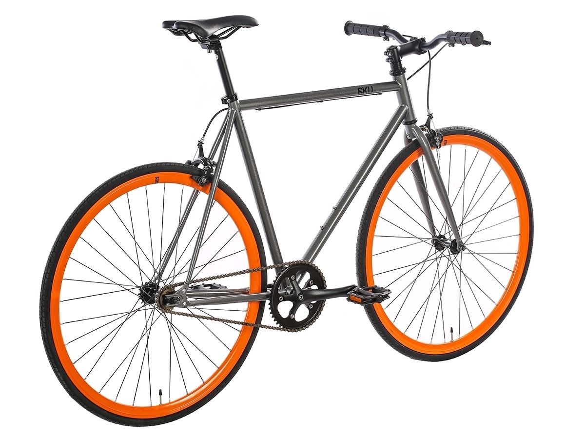 6KU bike - Barcelona (30mm rims) - grey/orange (30mm rims)
