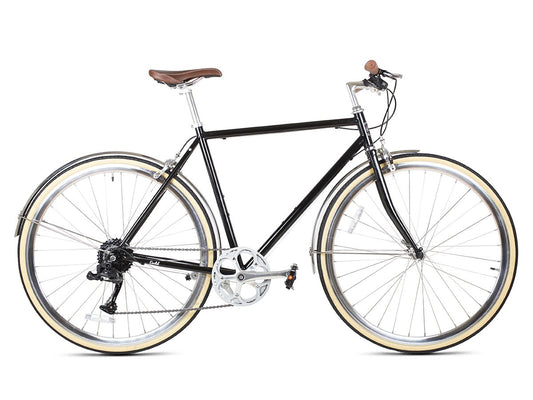 6KU Odyssey 8spd City Bike - Delano Black