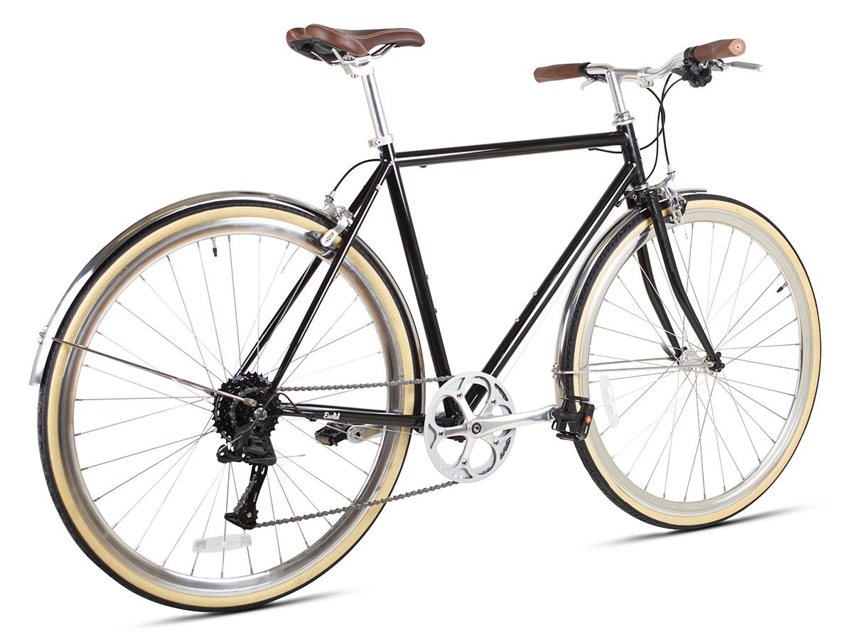 6KU Odyssey 8spd City Bike - Delano Black